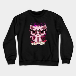 Nice Kitty - Black & PInk Crewneck Sweatshirt